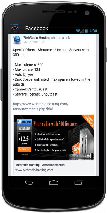 WebradioHosting Facebook