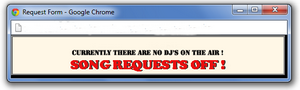 Live request static button