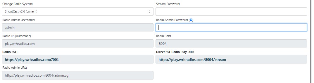 Sonic Panel - Manage Radio